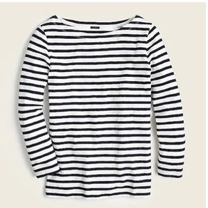 Ivory navy women top